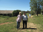 Jo and Ronnie at the remains of Fairbridge Farm School, Molong